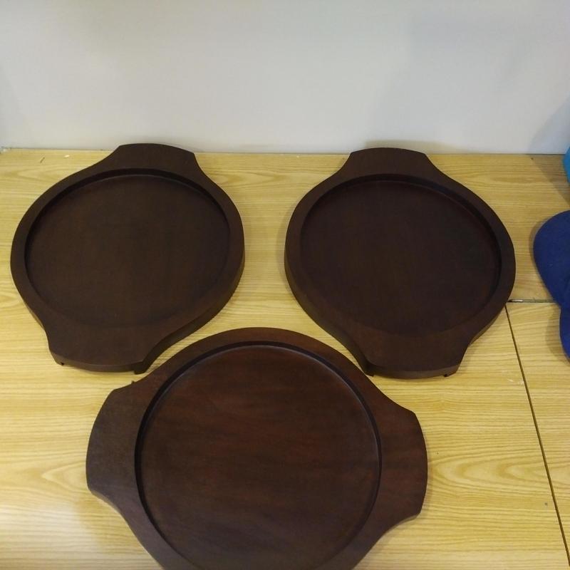 Round Tiles Wooden Holders